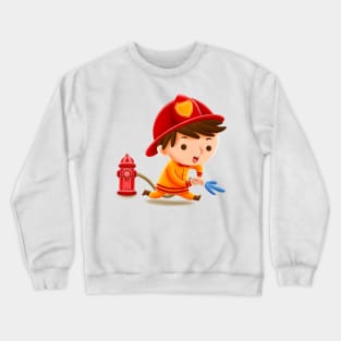 Kids Firefighter Crewneck Sweatshirt
